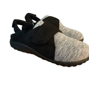 Breezy Black and Gray Shoes